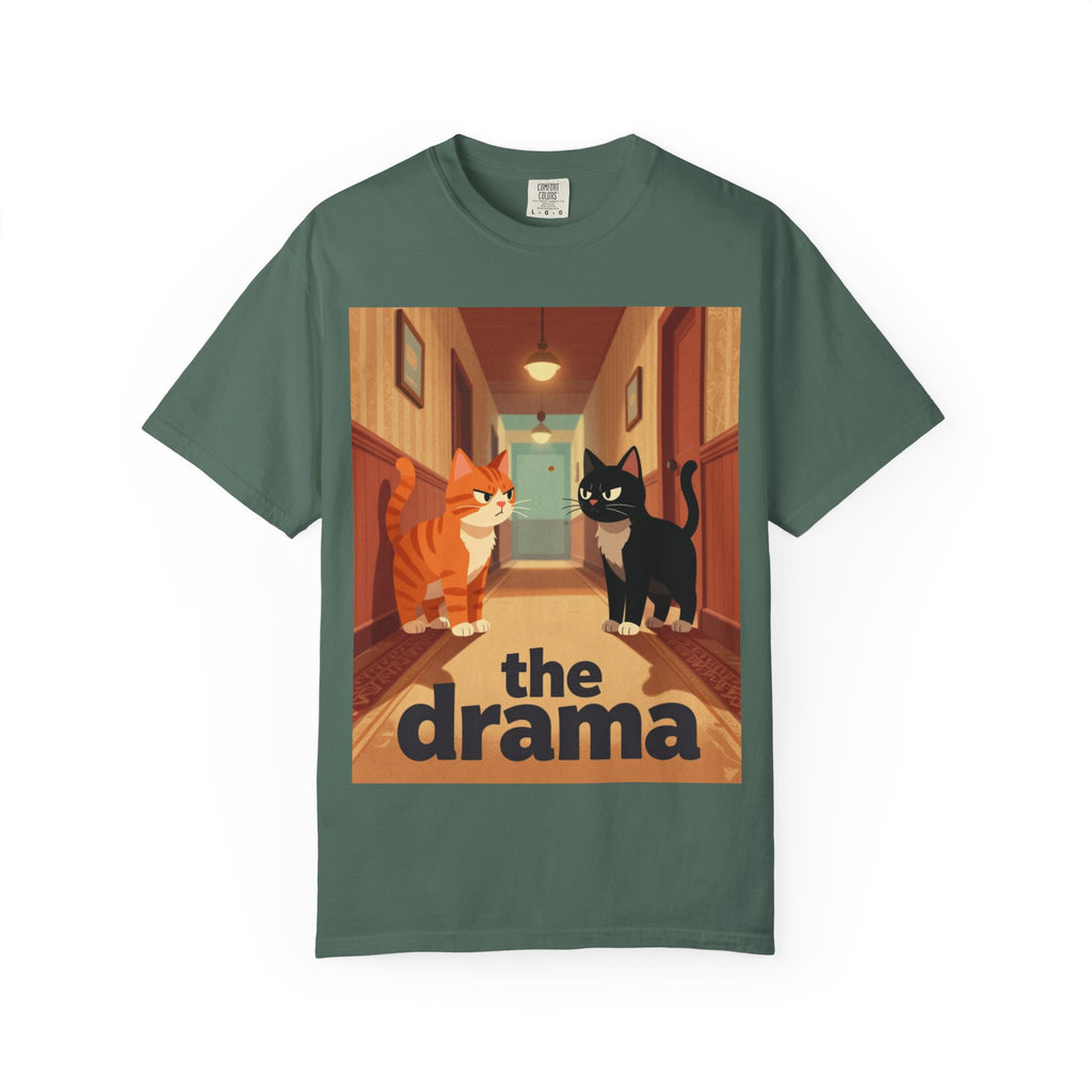 The Drama Cats T-Shirt — Funny Cat Illustration Tee