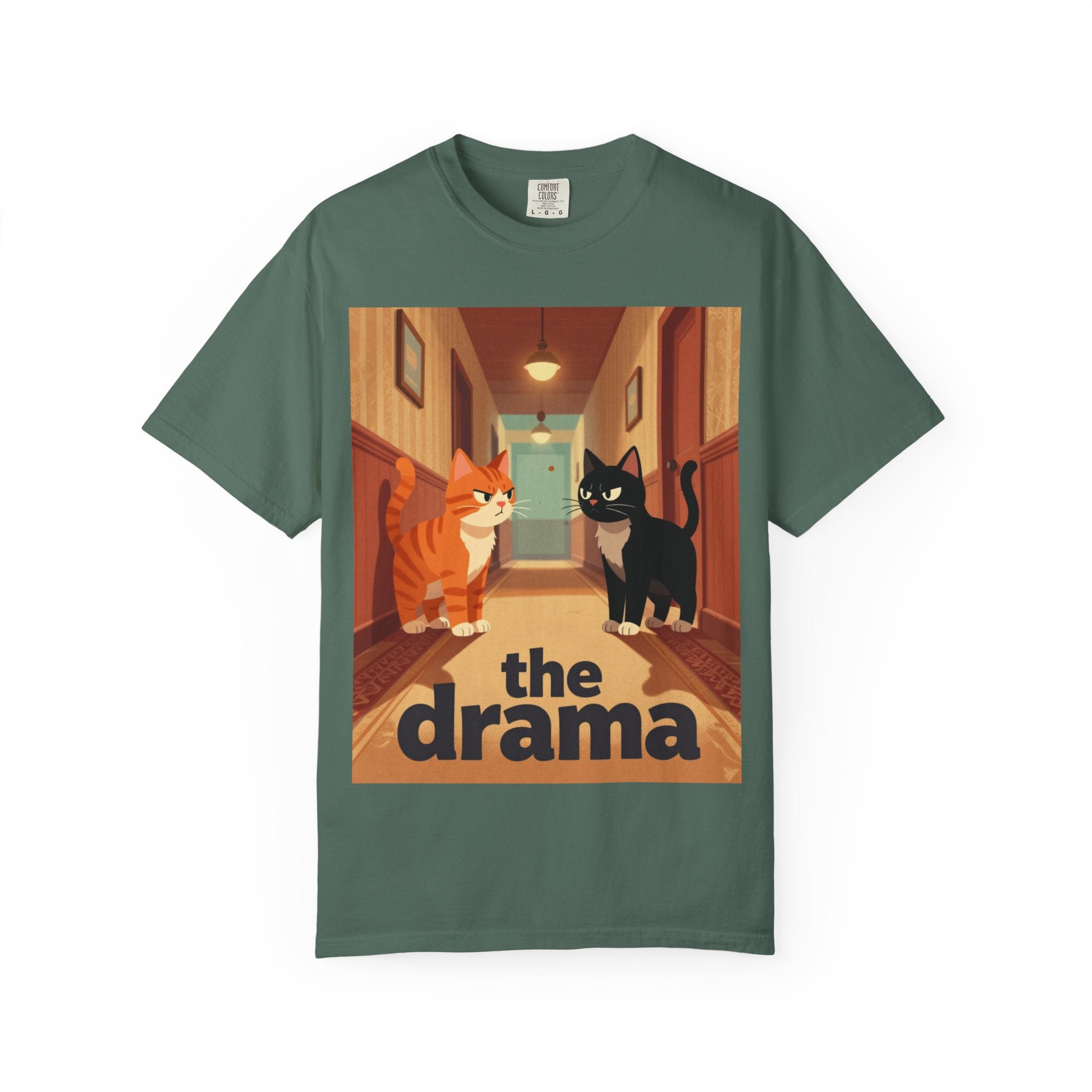 The Drama Cats T-Shirt — Funny Cat Illustration Tee