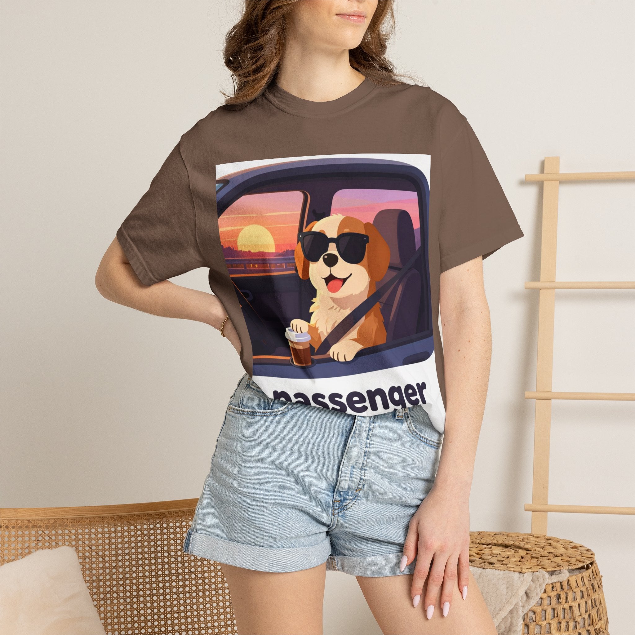 Passenger Princess T-Shirt – Cute Dog Graphic Tee