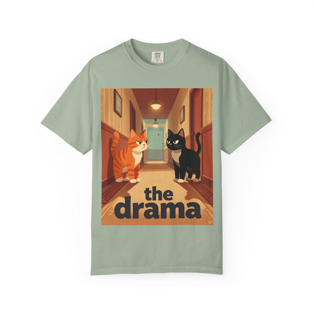 The Drama Cats T-Shirt — Funny Cat Illustration Tee