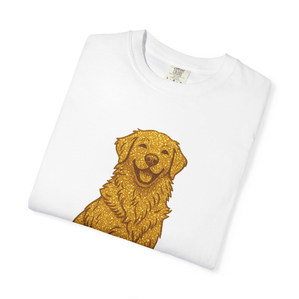 Dog Hair Is My Glitter T-Shirt | Funny Golden Retriever Dog Lover Tee | Cozy Retro Pet Owner Shirt