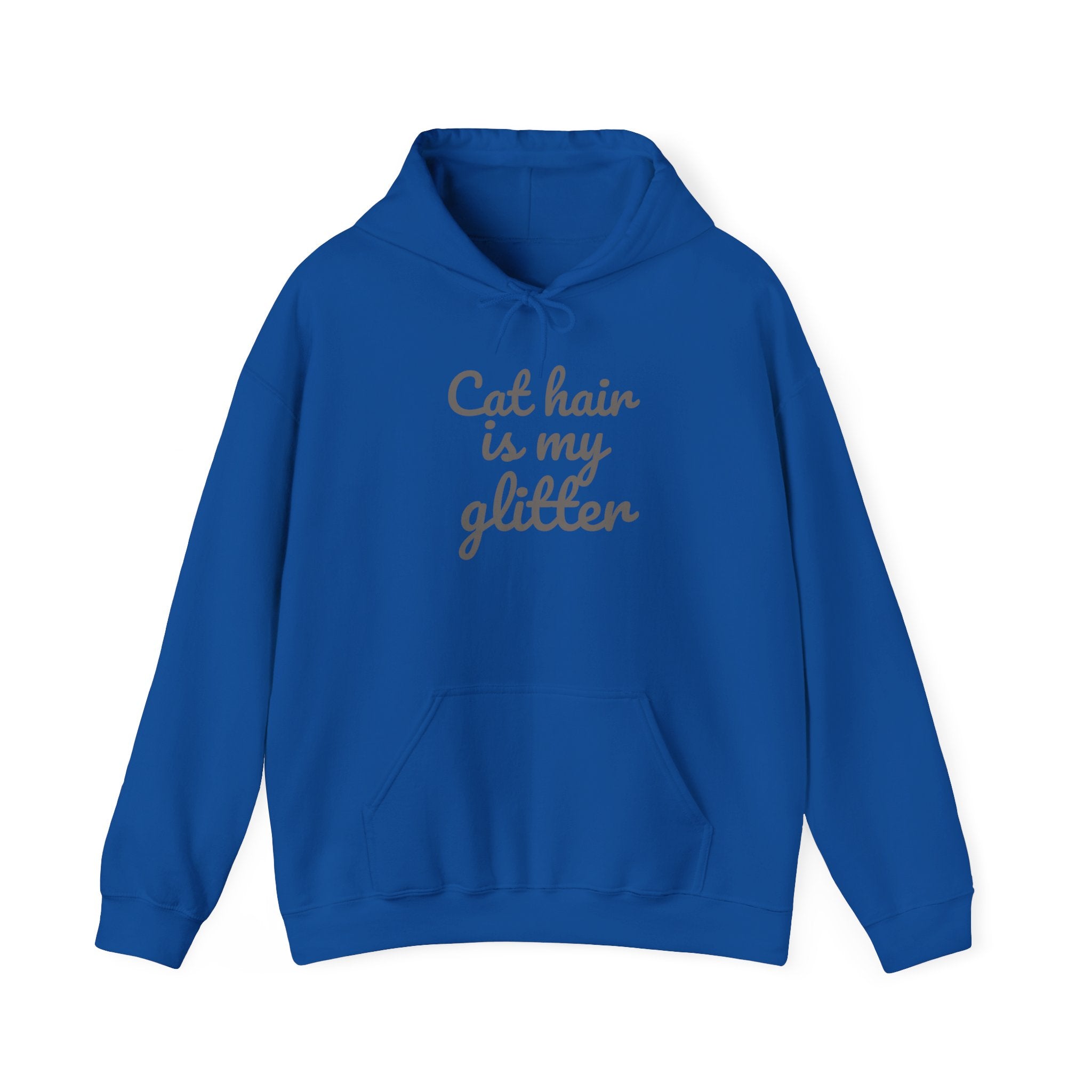 Cat Hair Is My Glitter Hoodie — Funny Cat Lover Pullover