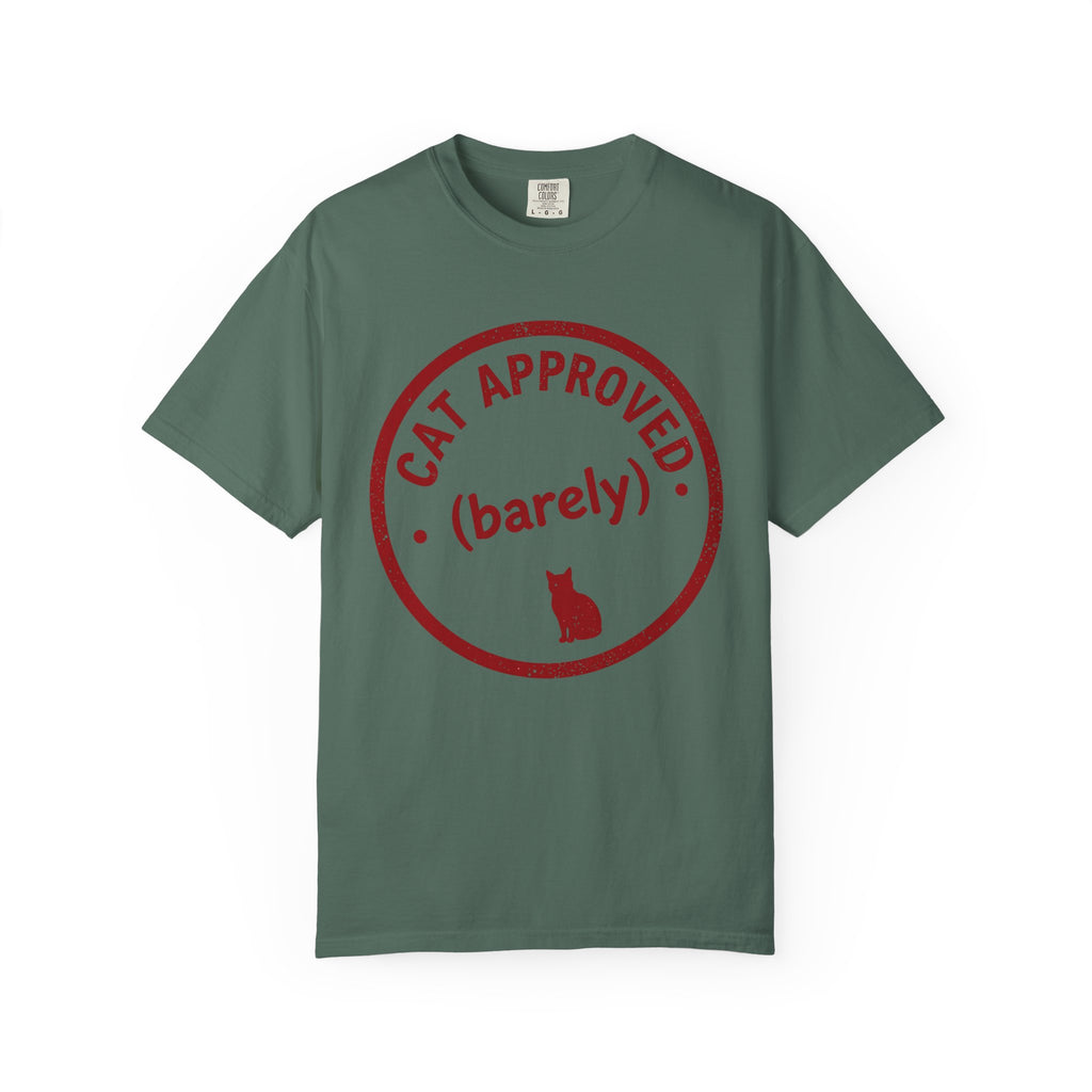 Cat Approved (Barely) T-Shirt — Funny Cat Lover Tee