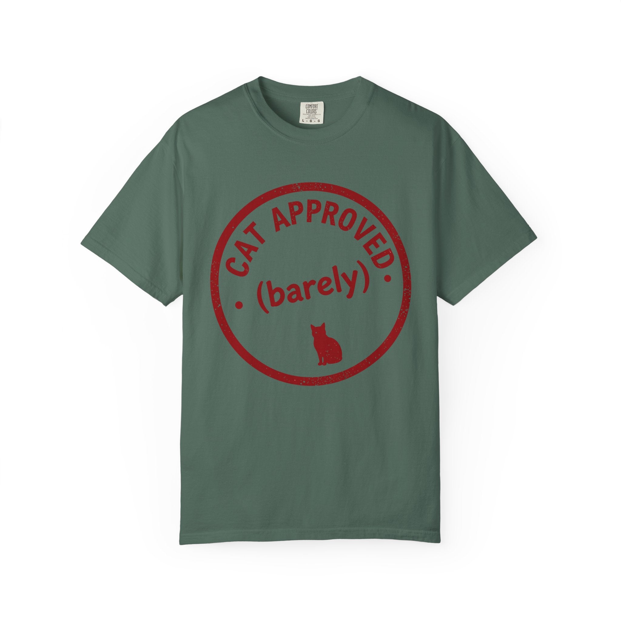 Cat Approved (Barely) T-Shirt — Funny Cat Lover Tee