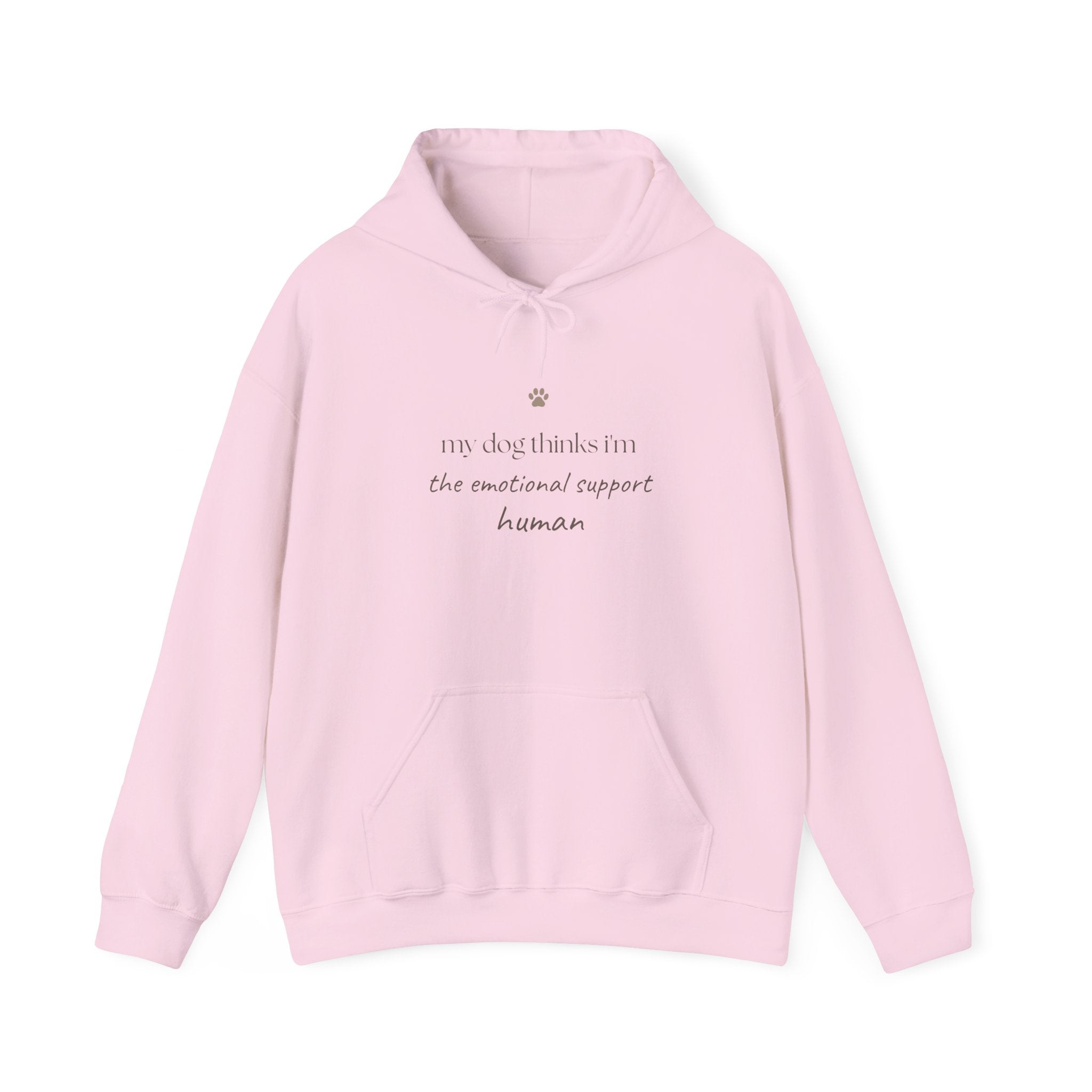 Hoodie — 'Not Only Thanks I'm The Emotional Support Human' Minimal Cozy Pullover