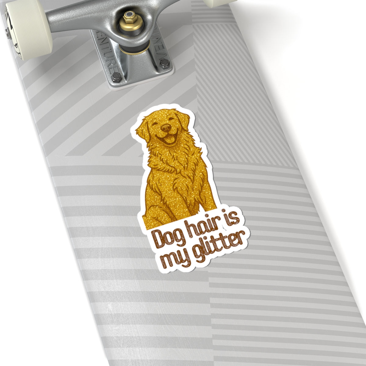 Dog Hair Is My Glitter Sticker — Golden Retriever Kiss-Cut Vinyl