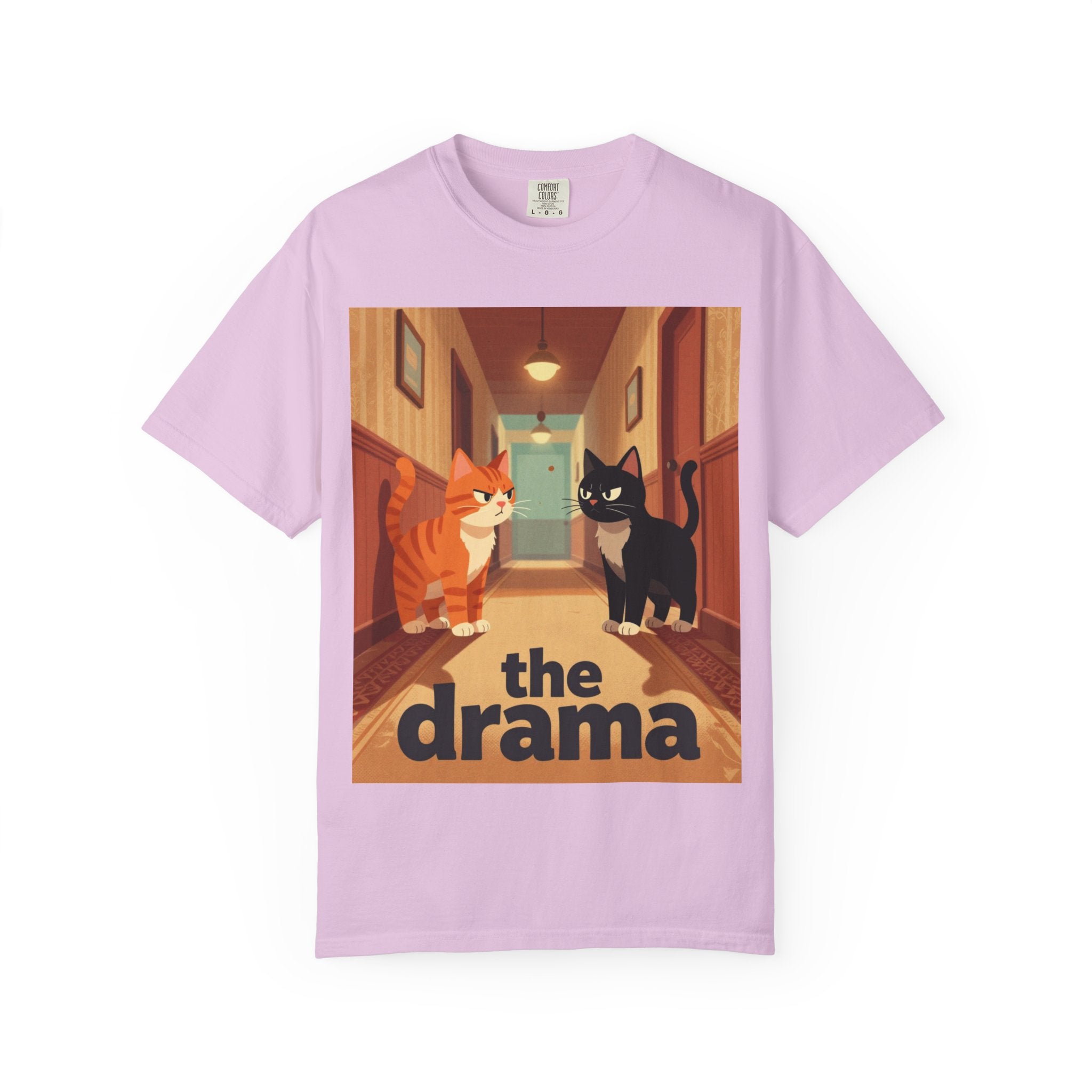 The Drama Cats T-Shirt — Funny Cat Illustration Tee