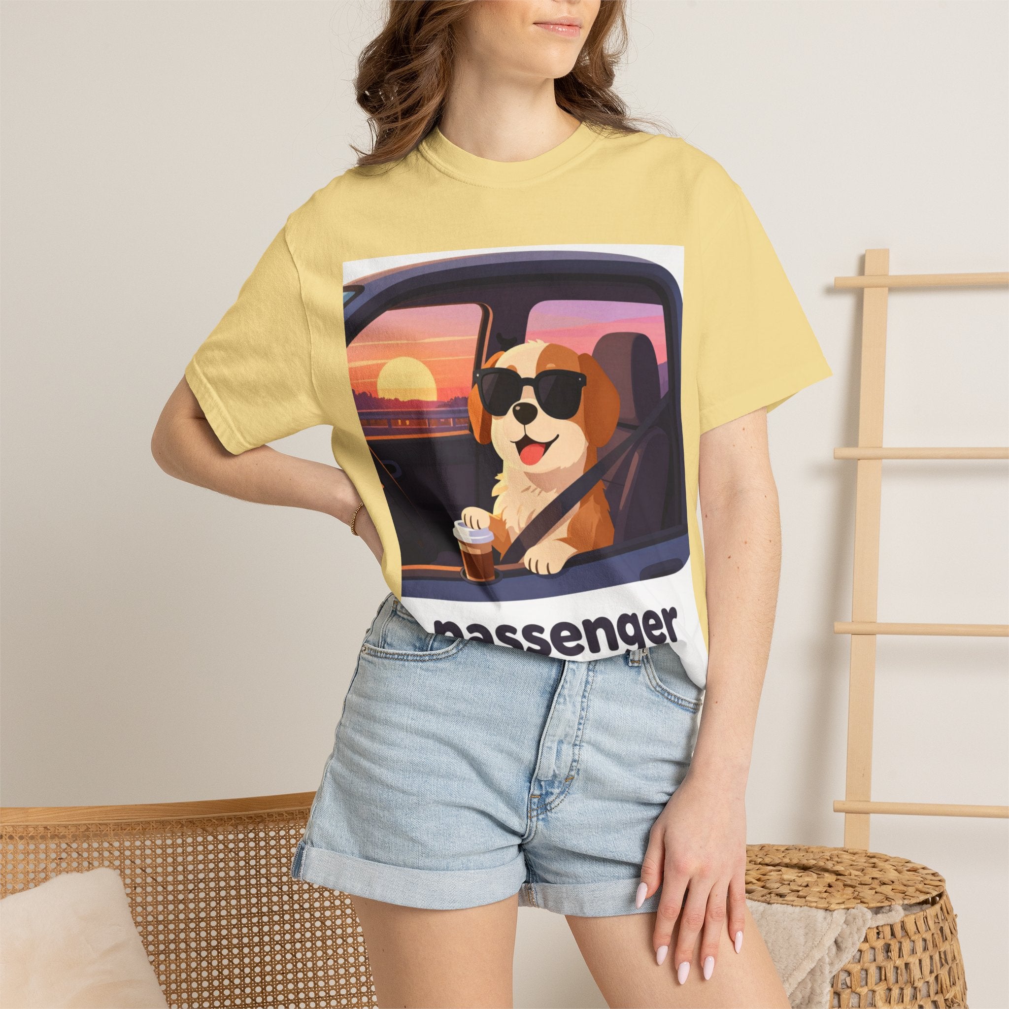 Passenger Princess T-Shirt – Cute Dog Graphic Tee