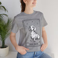 Dog Mom T-Shirt | Dog Mom T-Shirt Vintage Tarot Style Dachshund Graphic Tee | Cute Unisex Dog Lover Shirt Gift Illustration Tee