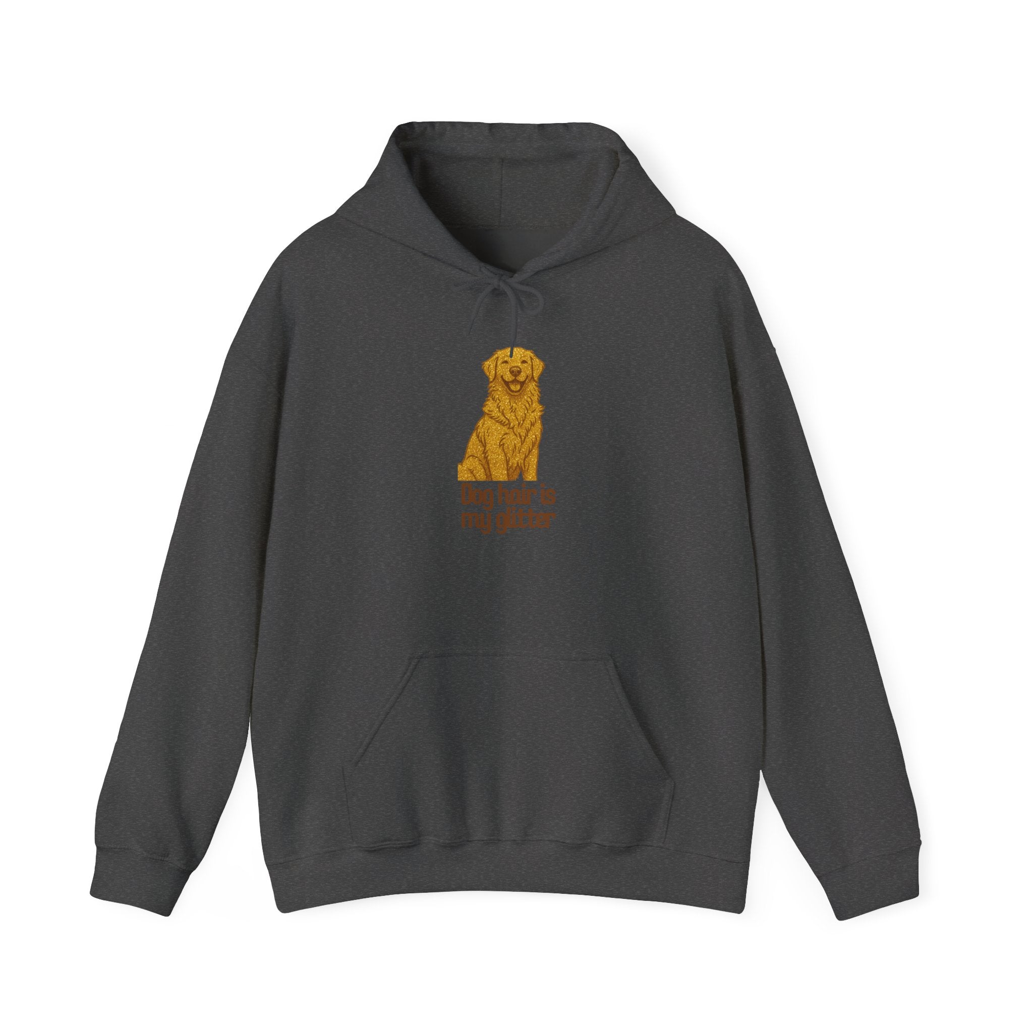 Golden Retriever Hoodie - "Dog Hair Is My Glitter" Cute Dog Lover Pullover