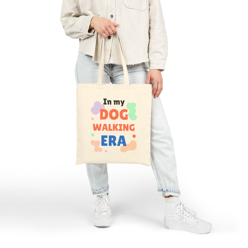 Dog Walking Era Tote Bag — 'In My Dog Walking Era' Canvas Tote