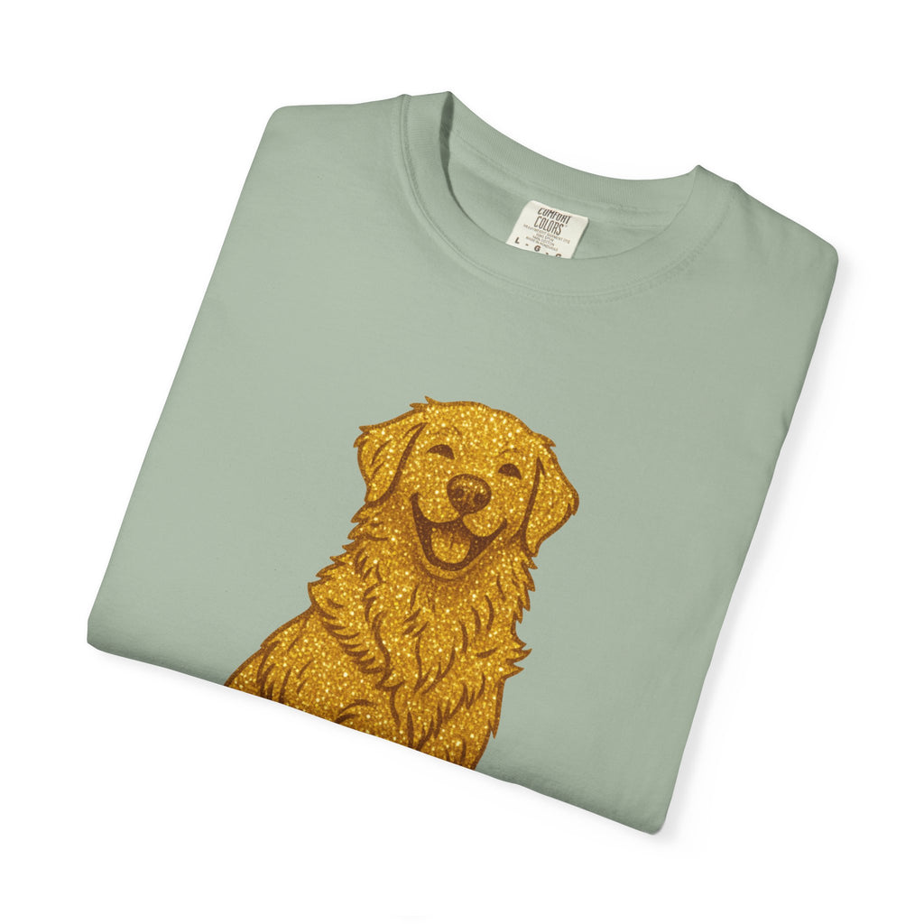 Dog Hair Is My Glitter T-Shirt | Funny Golden Retriever Dog Lover Tee | Cozy Retro Pet Owner Shirt