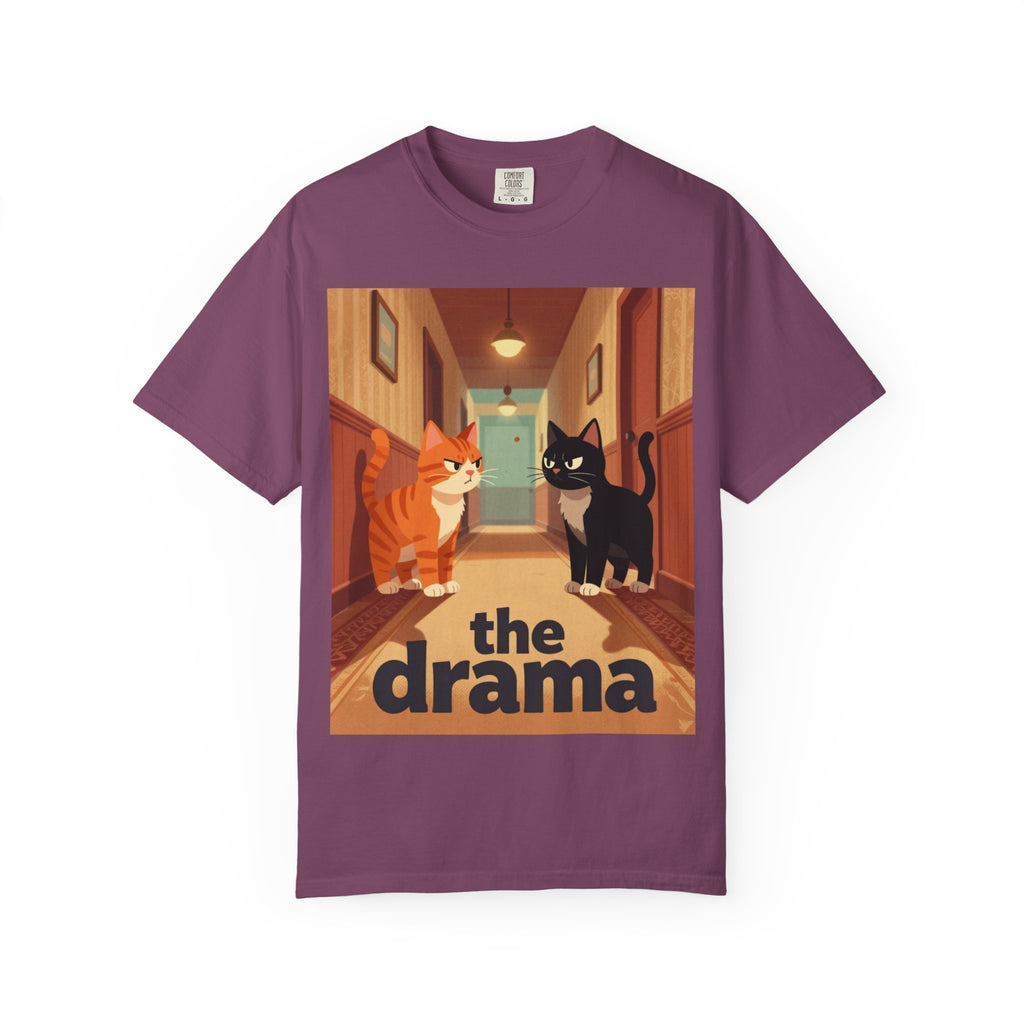 The Drama Cats T-Shirt — Funny Cat Illustration Tee