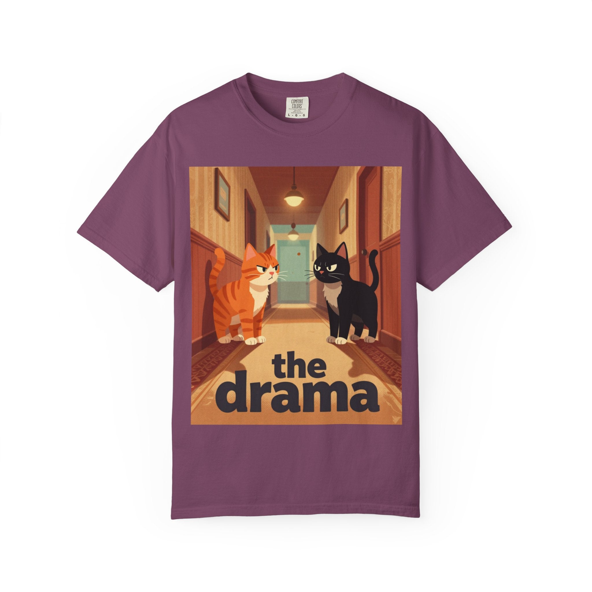The Drama Cats T-Shirt — Funny Cat Illustration Tee