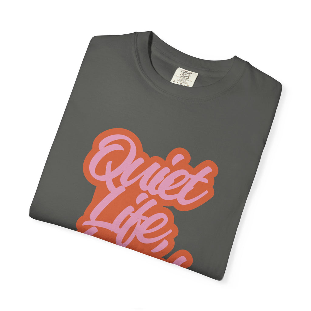 Quiet Life Loud Pet T-Shirt | Funny Pet Lover Graphic Tee | Cozy Retro Dog & Cat Owner Shirt