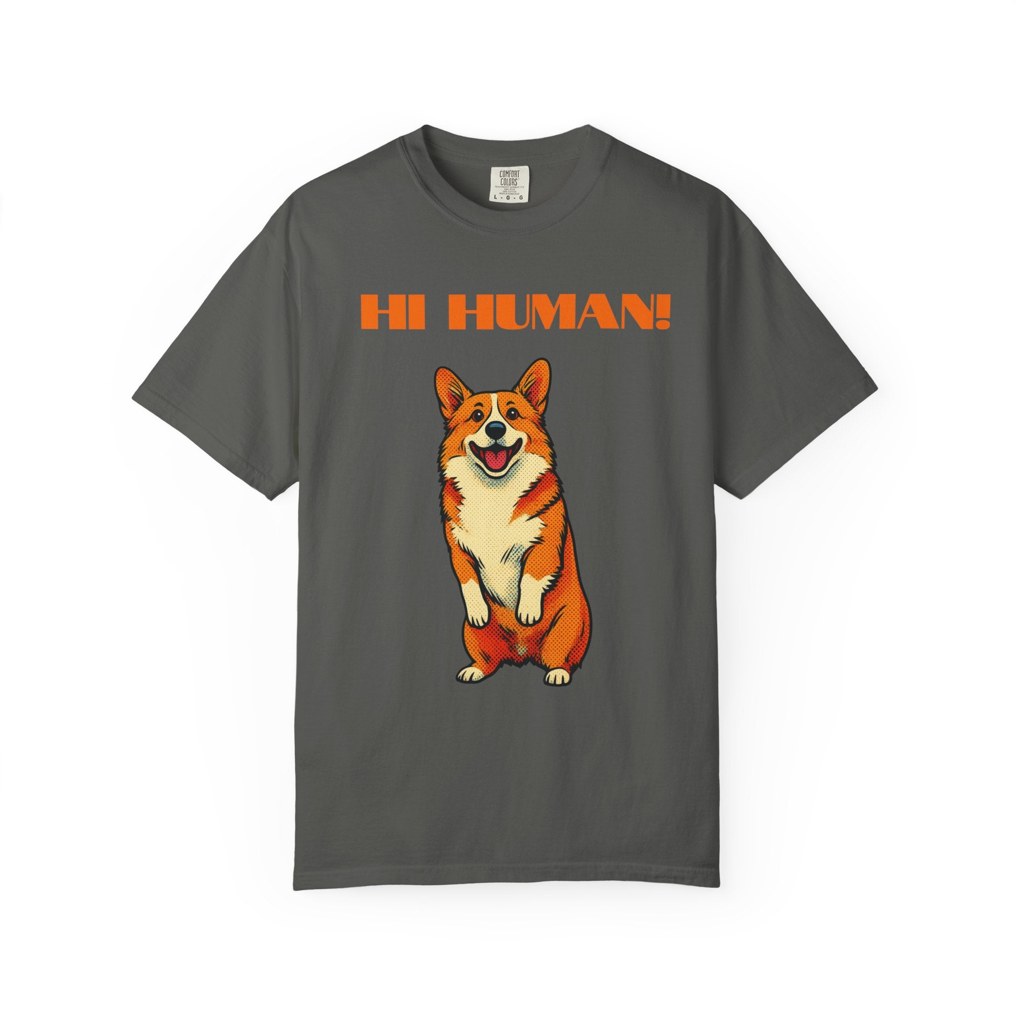 Hi Human! Corgi T-Shirt — Cute Dog Graphic Tee for Dog Lovers