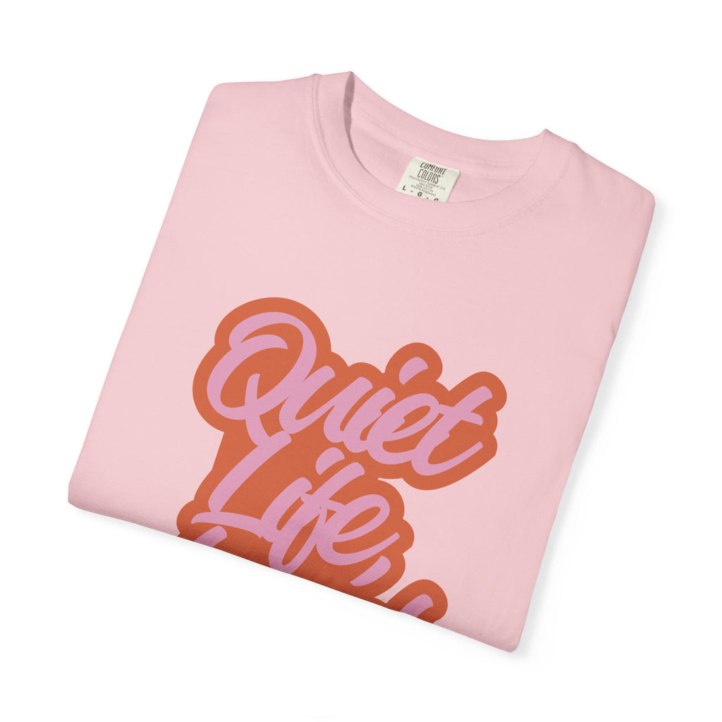 Quiet Life Loud Pet T-Shirt | Funny Pet Lover Graphic Tee | Cozy Retro Dog & Cat Owner Shirt