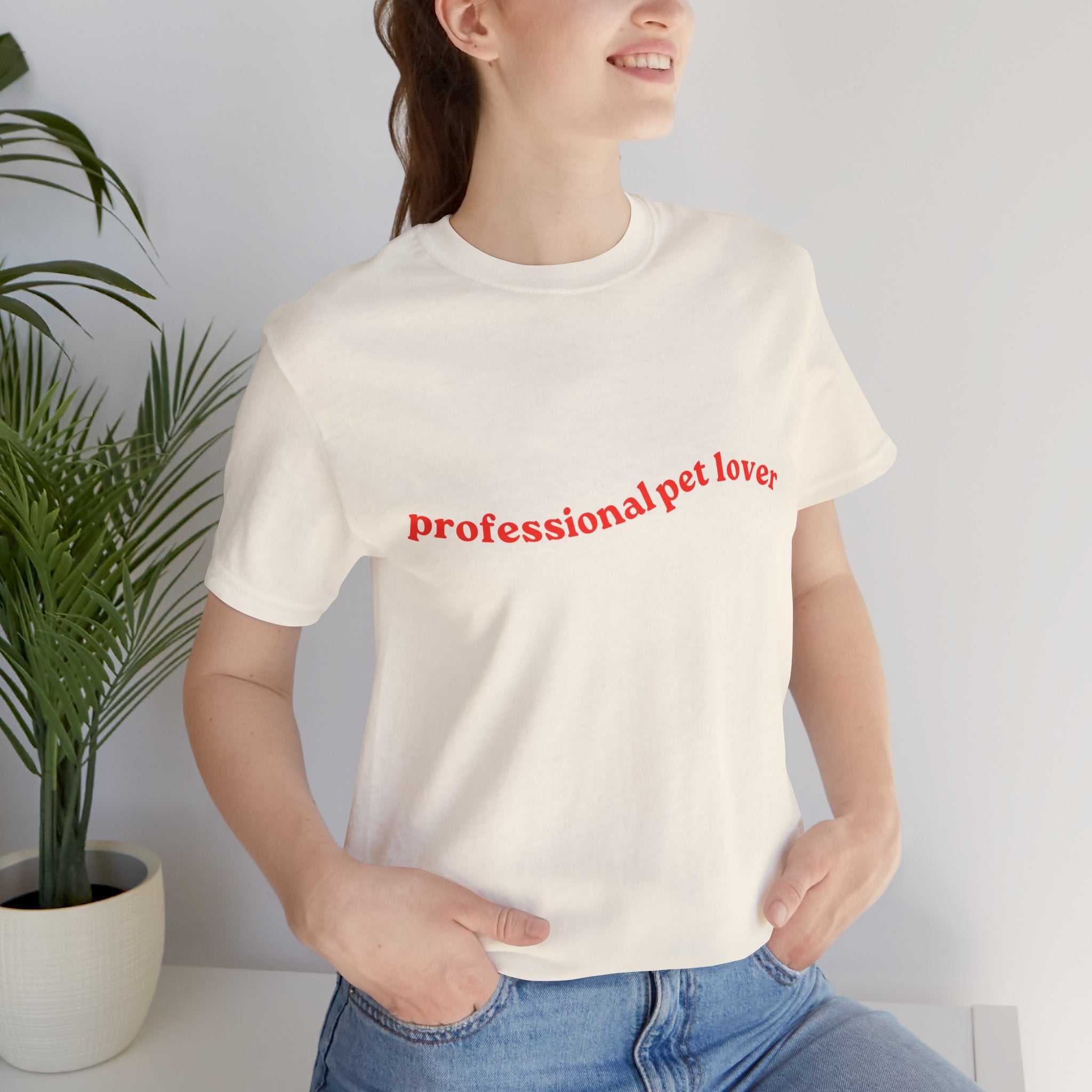 Professional Pet Lover T-Shirt — Cute Casual Tee for Animal Lovers