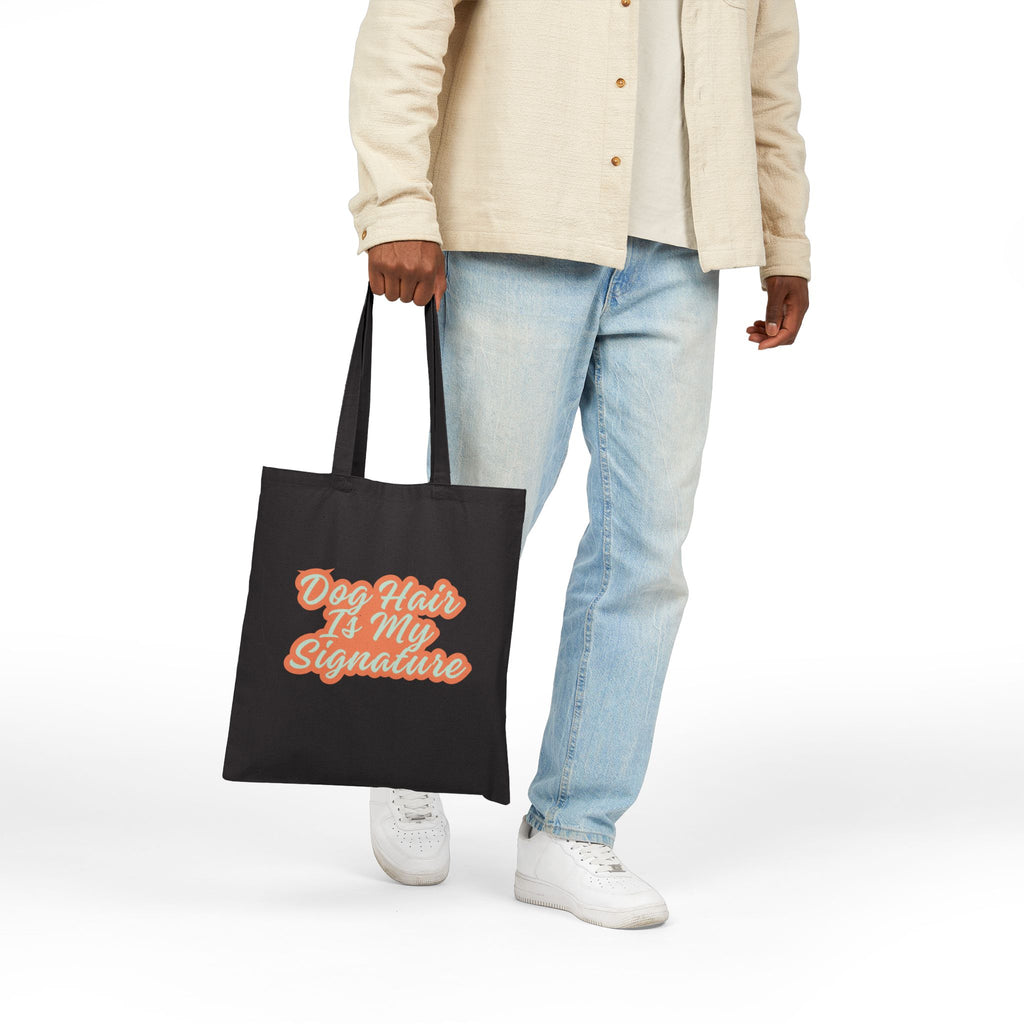 "Dog Hair Is My Signature" Tote Bag | Funny Gift for Dog Moms & Pet Lovers