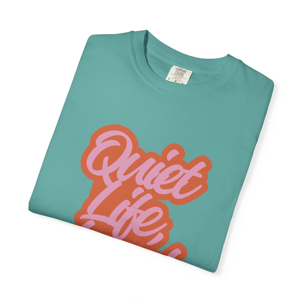 Quiet Life Loud Pet T-Shirt | Funny Pet Lover Graphic Tee | Cozy Retro Dog & Cat Owner Shirt