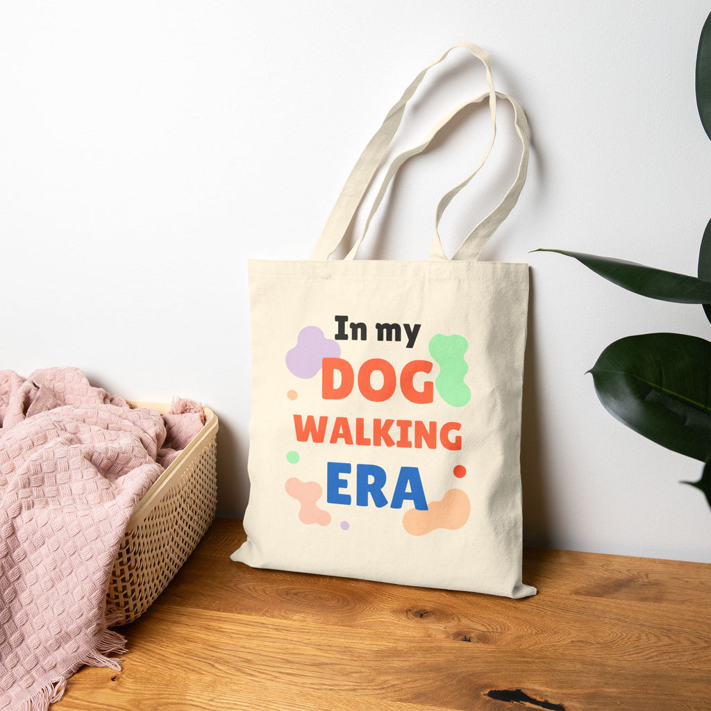 Dog Walking Era Tote Bag — 'In My Dog Walking Era' Canvas Tote