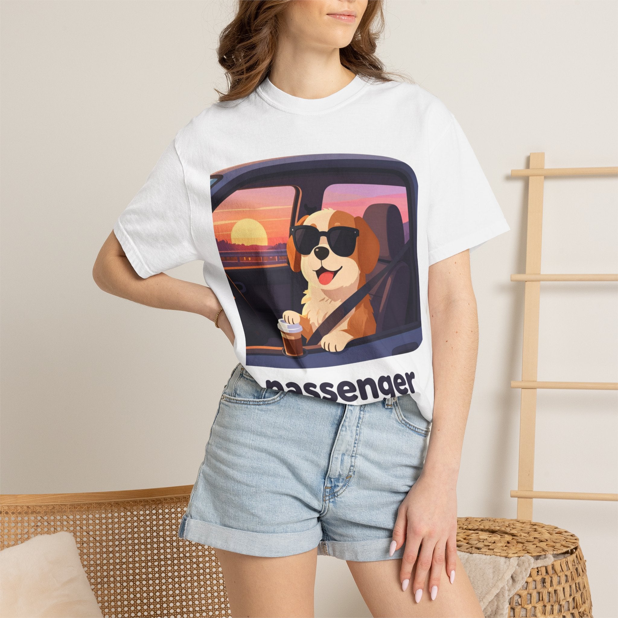 Passenger Princess T-Shirt – Cute Dog Graphic Tee