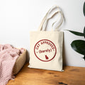 Cat Approved (Barely) Canvas Tote Bag — Funny Cat Lover Grocery Tote