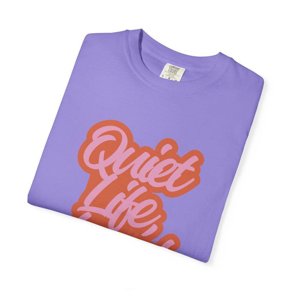 Quiet Life Loud Pet T-Shirt | Funny Pet Lover Graphic Tee | Cozy Retro Dog & Cat Owner Shirt