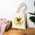 Tote Bag — "Professional Pet Person" Canvas Tote with Cute Pug Design