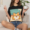 Corgi "Exhausted" Graphic T-Shirt