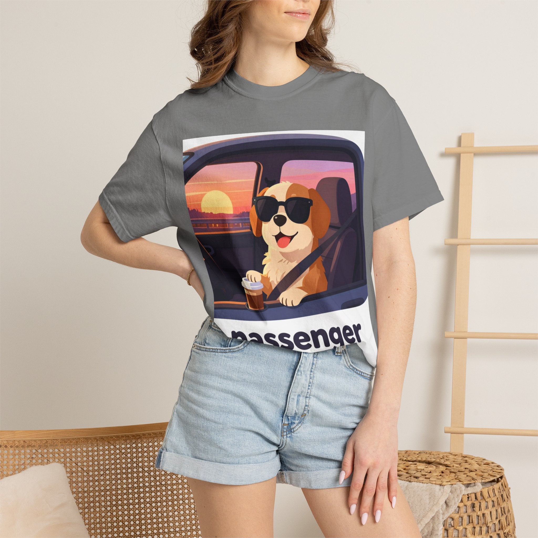 Passenger Princess T-Shirt – Cute Dog Graphic Tee