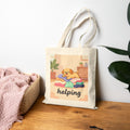 Tote Bag — Cute Dog 'helping' Laundry Canvas Tote