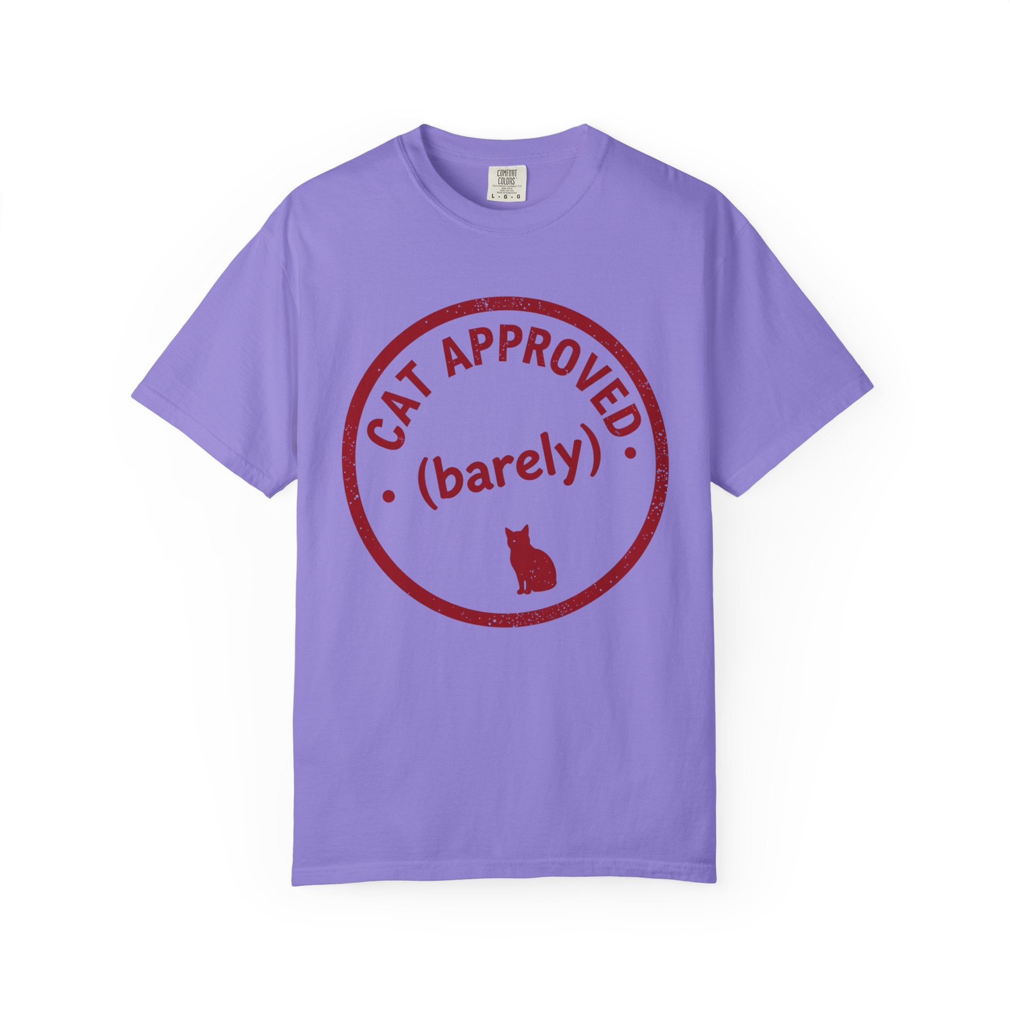 Cat Approved (Barely) T-Shirt — Funny Cat Lover Tee