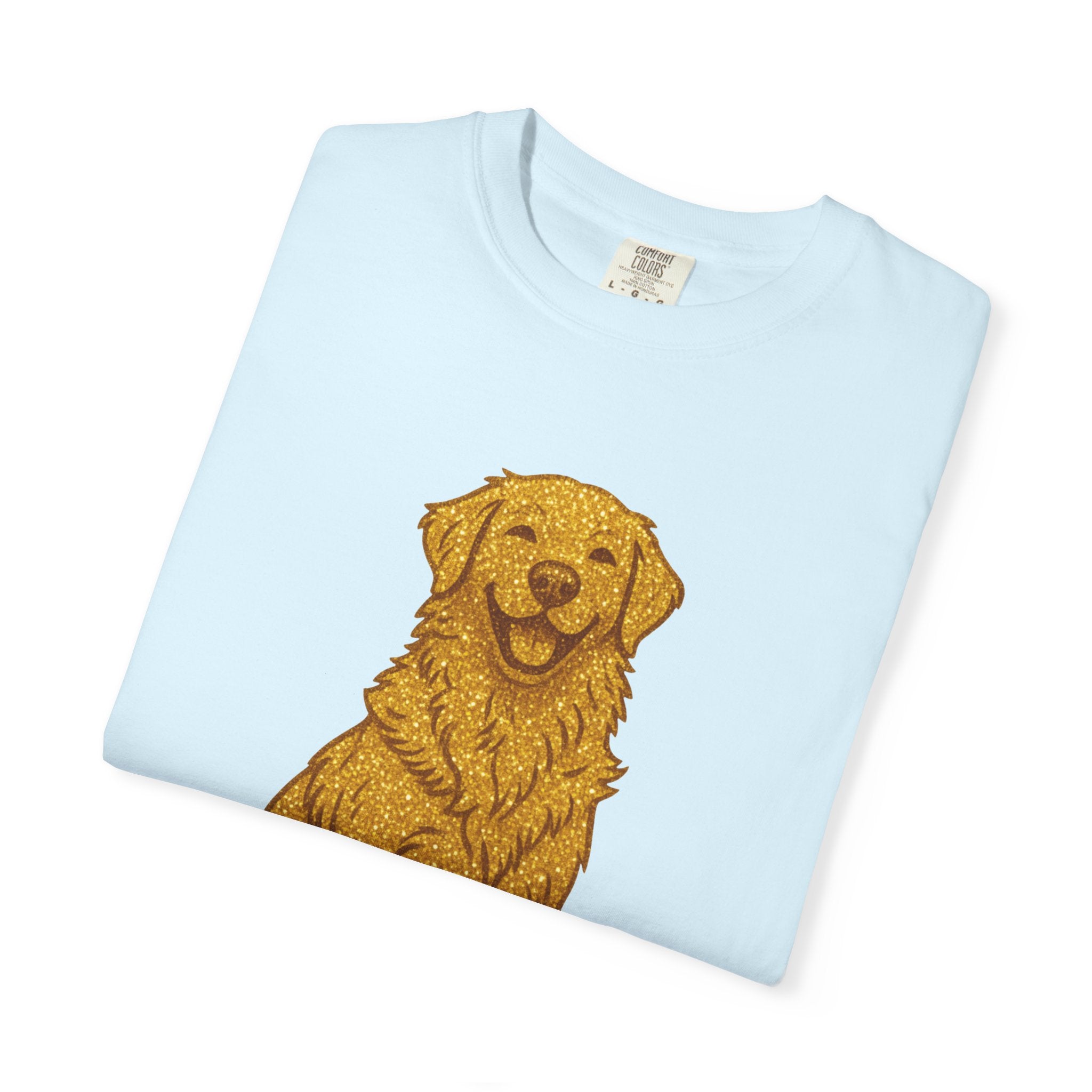 Dog Hair Is My Glitter T-Shirt | Funny Golden Retriever Dog Lover Tee | Cozy Retro Pet Owner Shirt