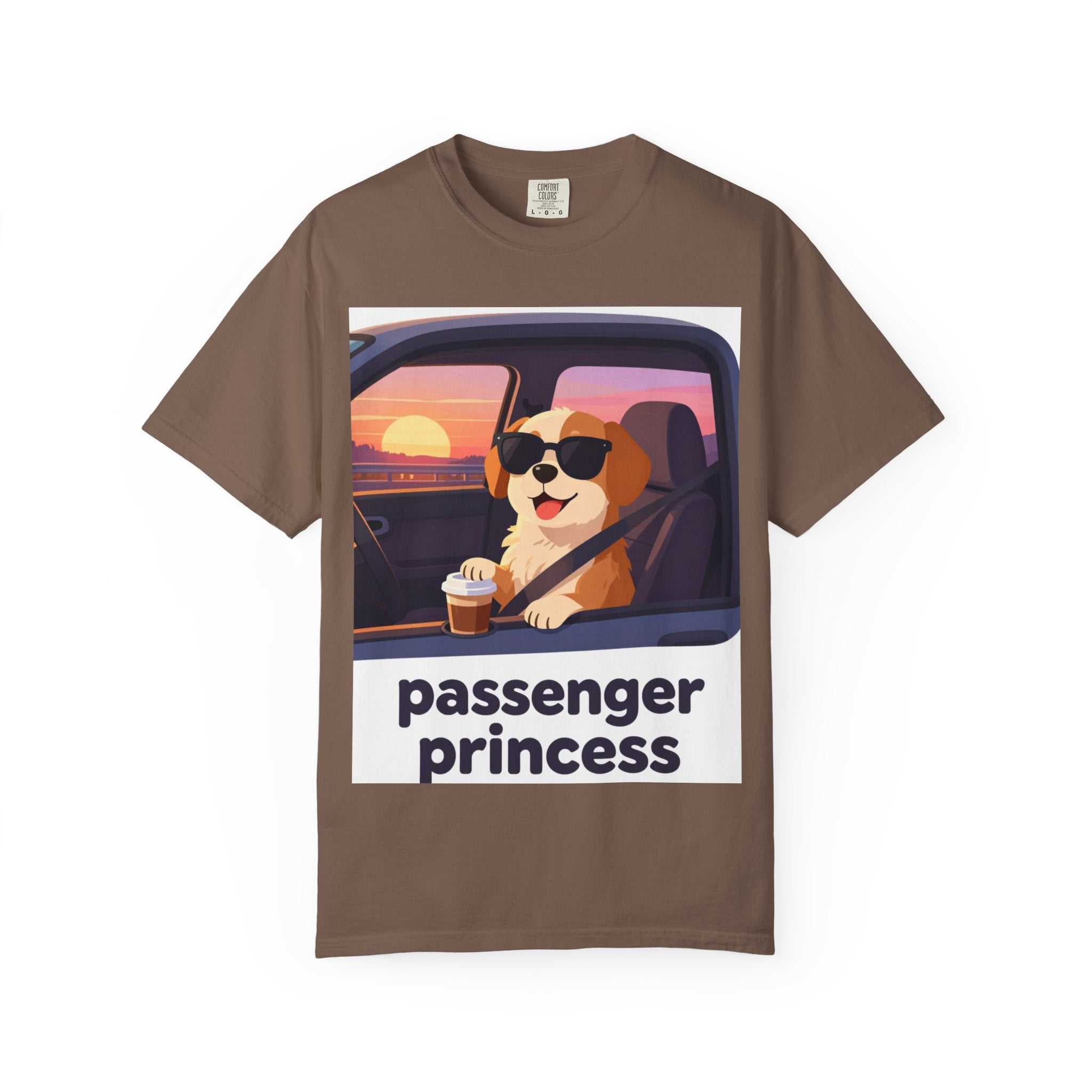 Passenger Princess T-Shirt – Cute Dog Graphic Tee