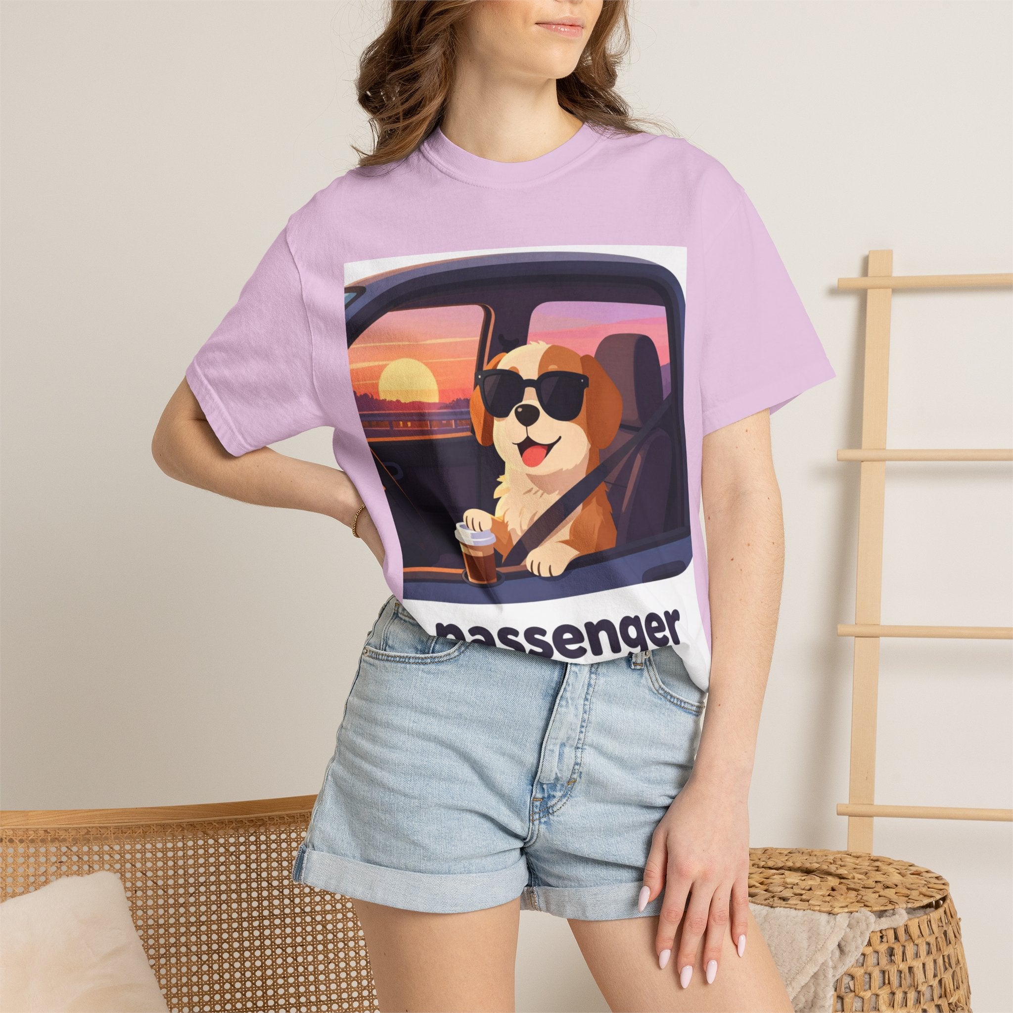 Passenger Princess T-Shirt – Cute Dog Graphic Tee