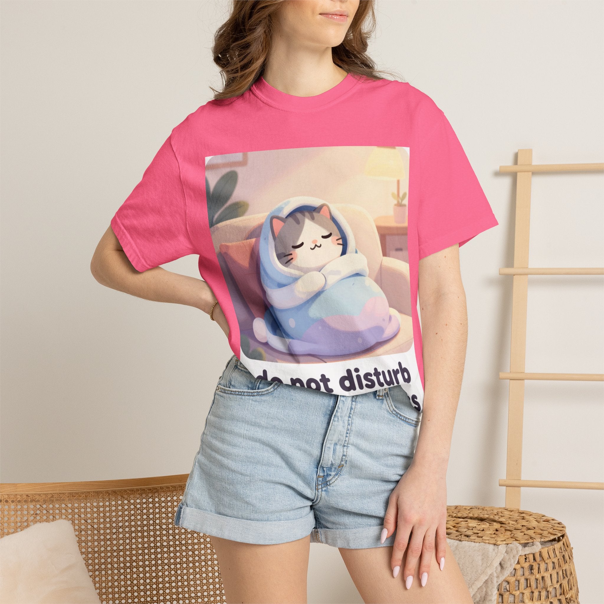 Do Not Disturb Unless Snacks T-Shirt — Cozy Cat Graphic Tee