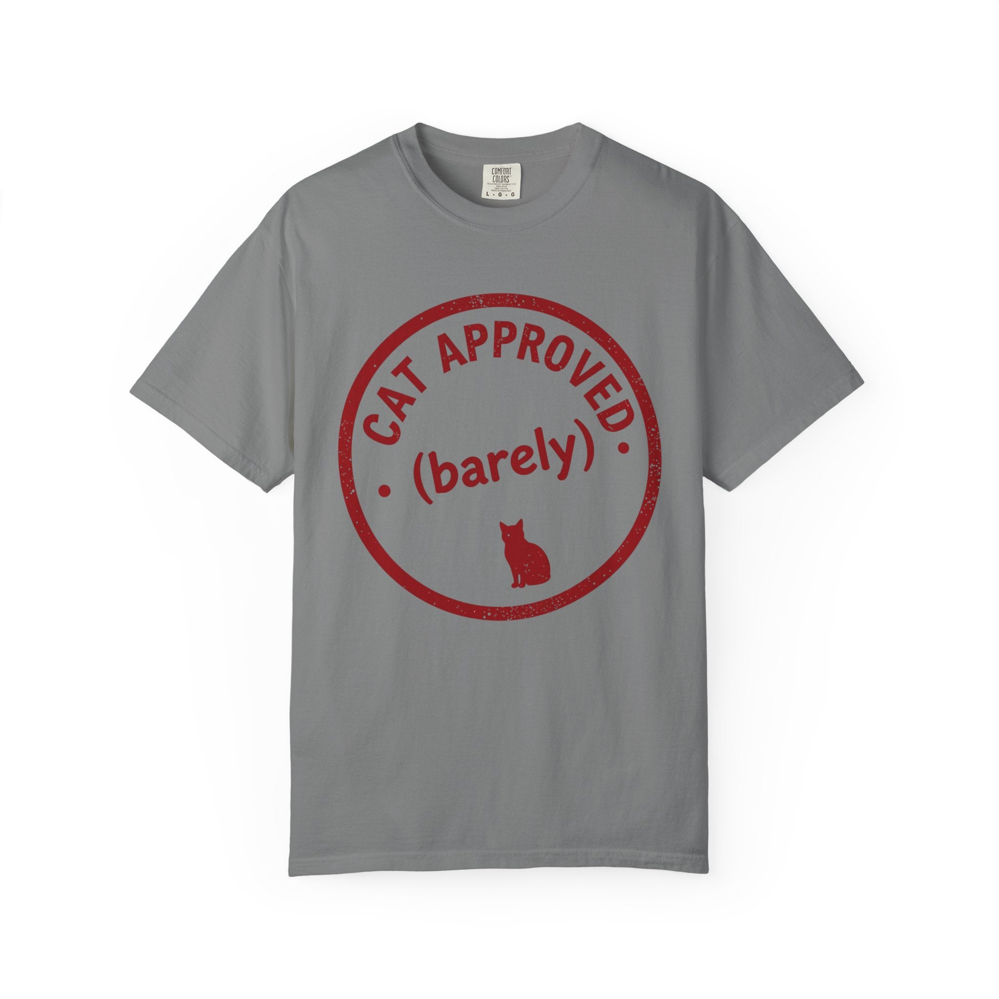 Cat Approved (Barely) T-Shirt — Funny Cat Lover Tee