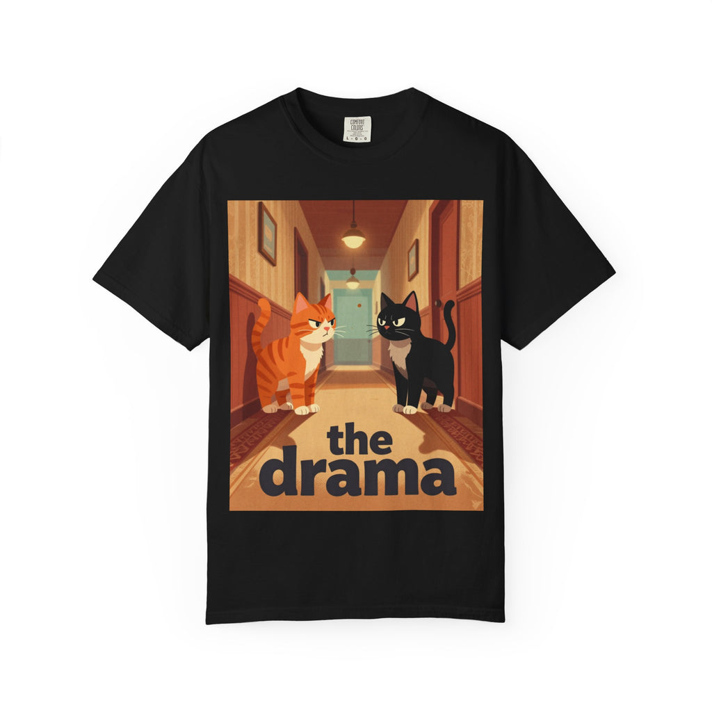 The Drama Cats T-Shirt — Funny Cat Illustration Tee