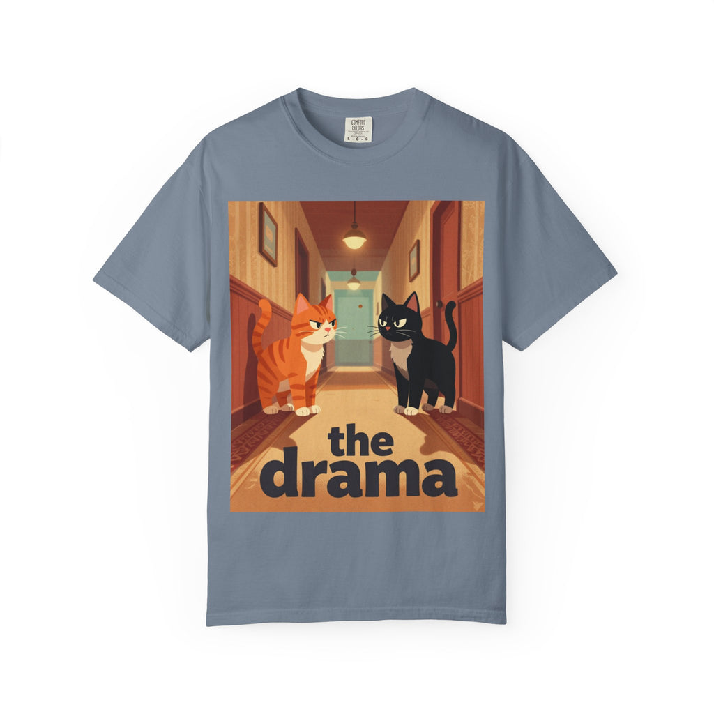 The Drama Cats T-Shirt — Funny Cat Illustration Tee