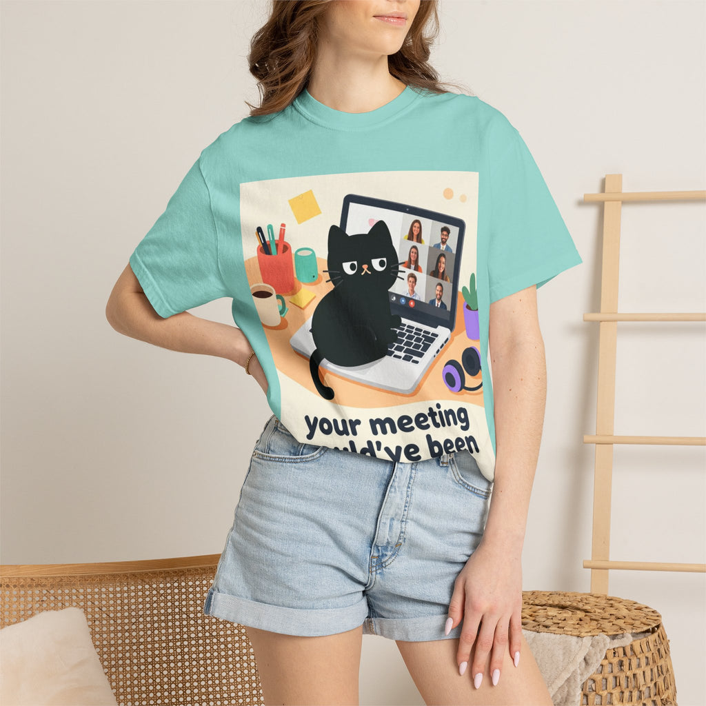 Funny Cat "Your Meeting Could've Been an Email" T-Shirt