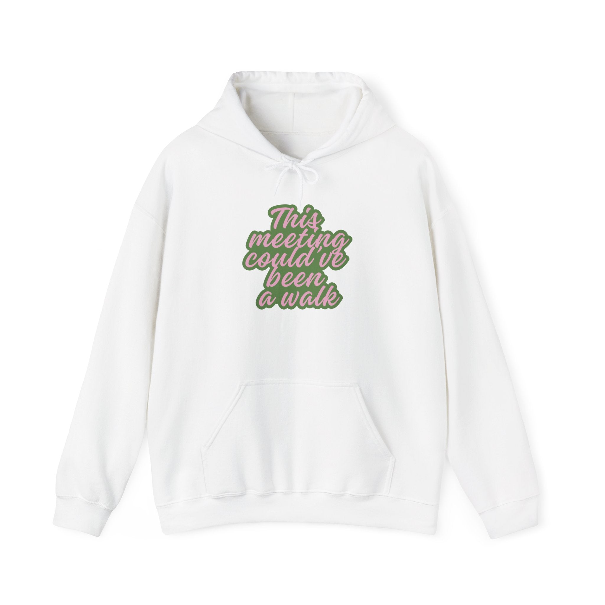 This Meeting Could’ve Been a Walk Hoodie | Funny Work From Home Sweatshirt | Cozy Casual Unisex Pullover
