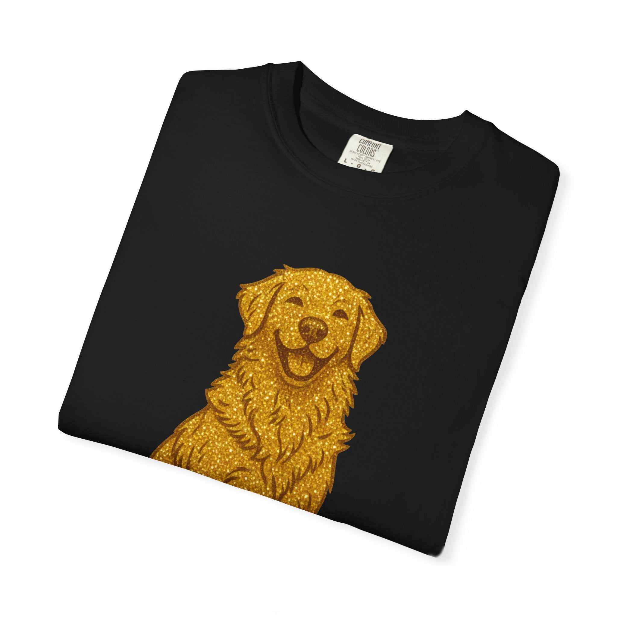 Dog Hair Is My Glitter T-Shirt | Funny Golden Retriever Dog Lover Tee | Cozy Retro Pet Owner Shirt
