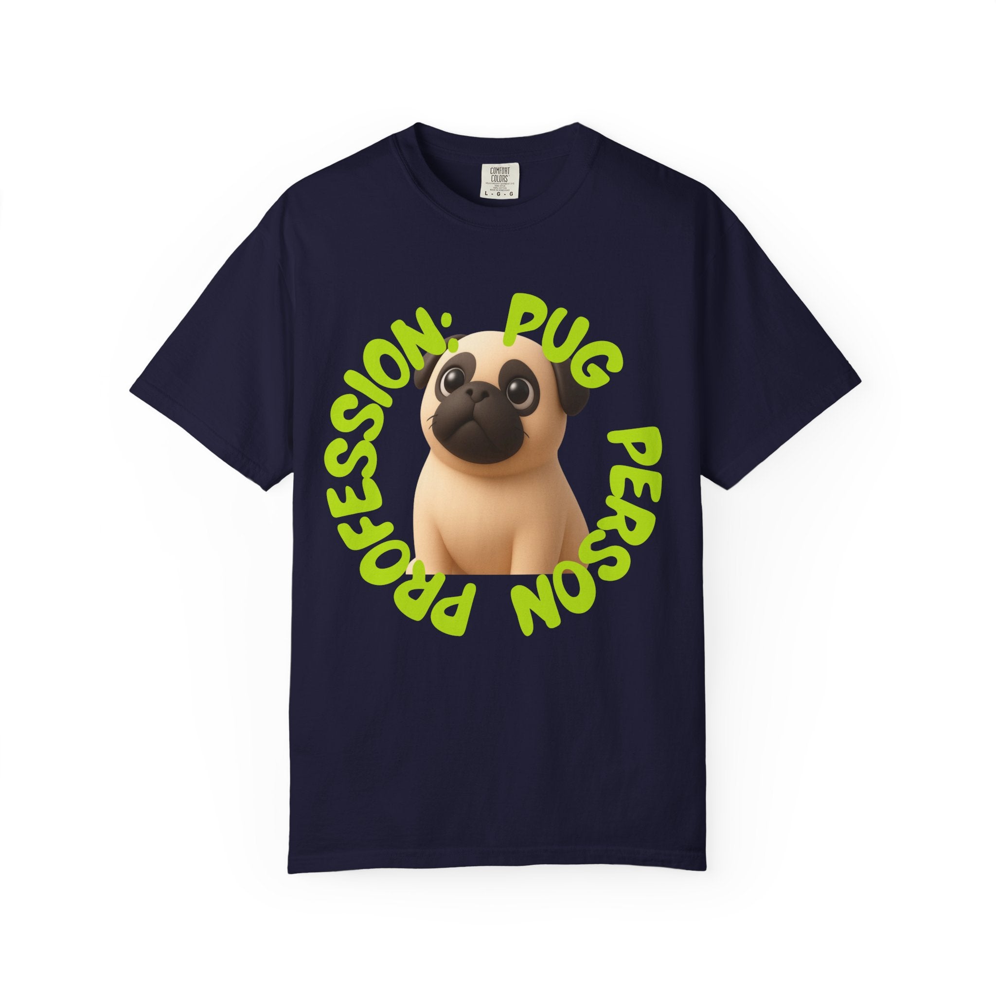 Pug Person Graphic T-Shirt — "Pug Person" Cute Cartoon Pug Tee