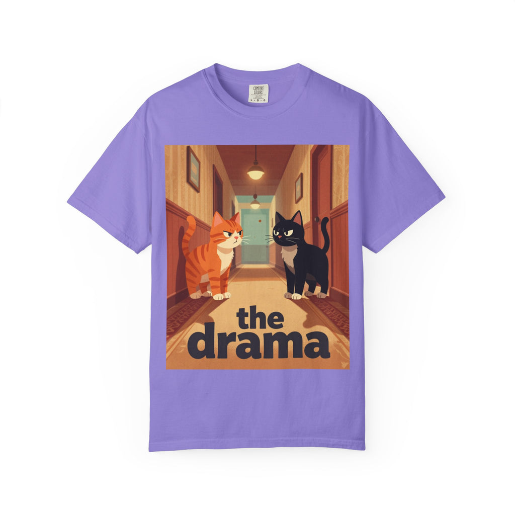 The Drama Cats T-Shirt — Funny Cat Illustration Tee