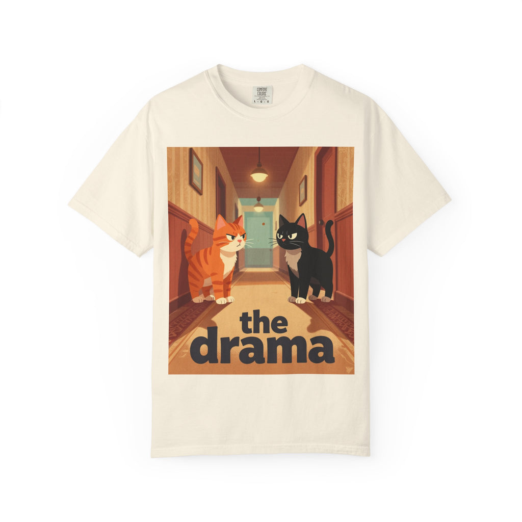The Drama Cats T-Shirt — Funny Cat Illustration Tee