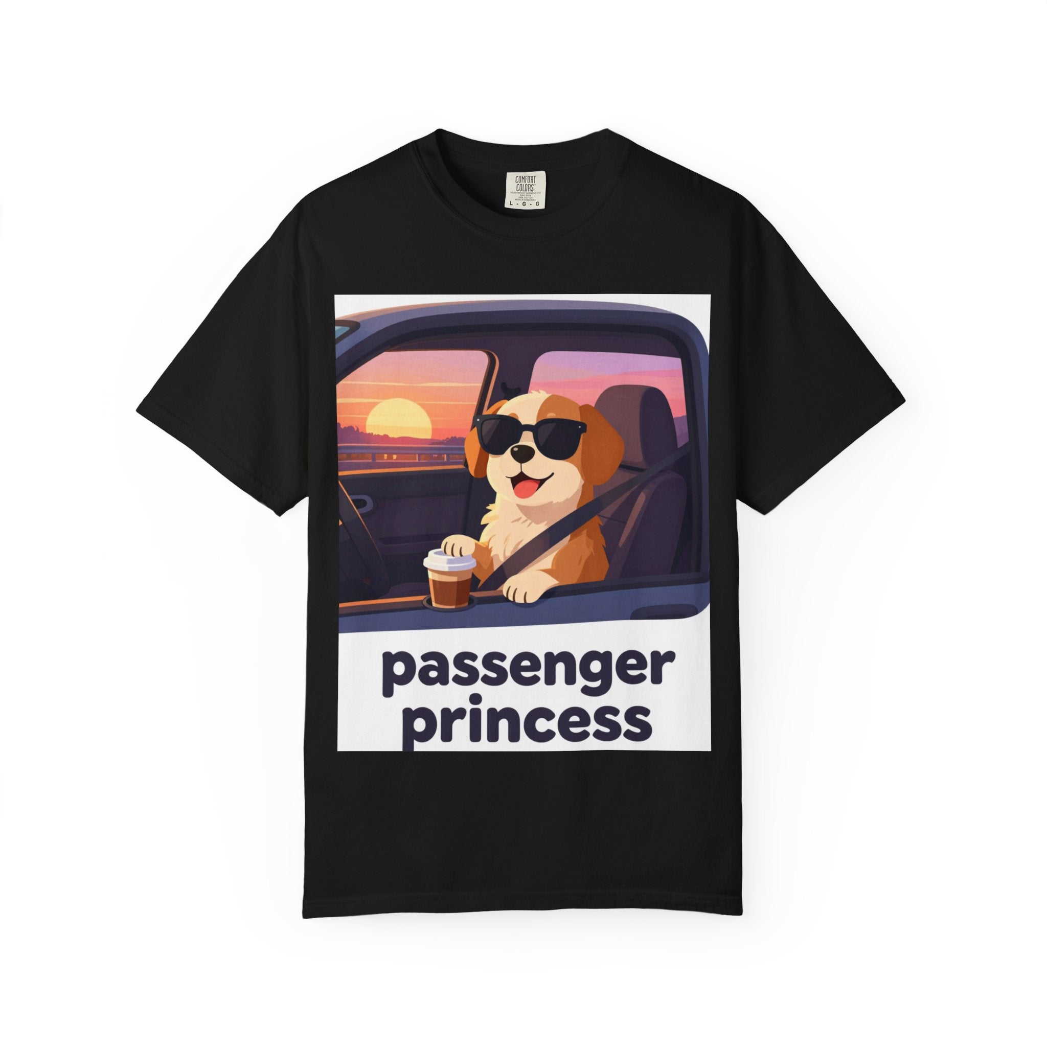Passenger Princess T-Shirt – Cute Dog Graphic Tee