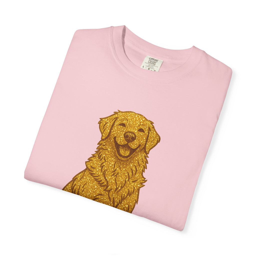 Dog Hair Is My Glitter T-Shirt | Funny Golden Retriever Dog Lover Tee | Cozy Retro Pet Owner Shirt