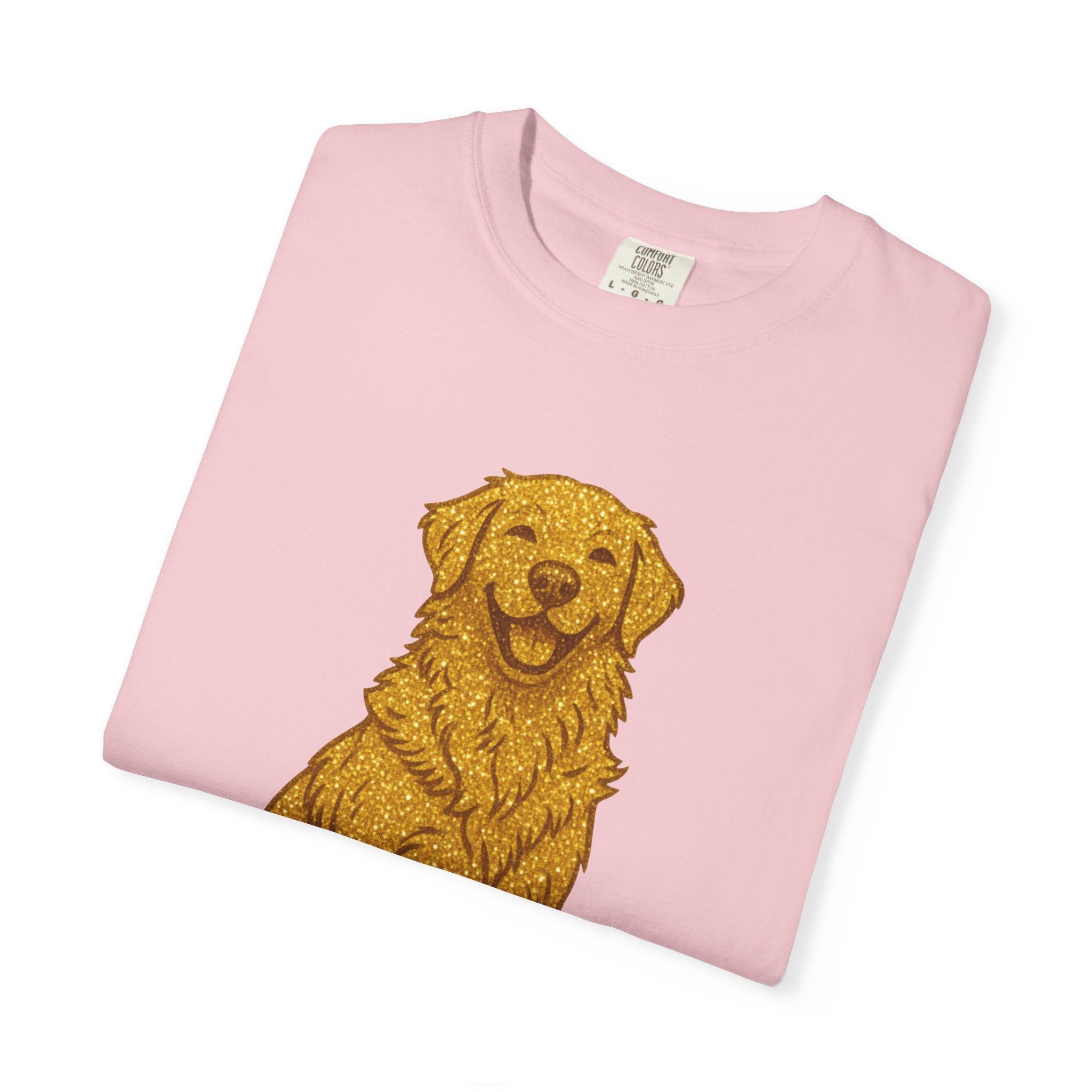 Dog Hair Is My Glitter T-Shirt | Funny Golden Retriever Dog Lover Tee | Cozy Retro Pet Owner Shirt