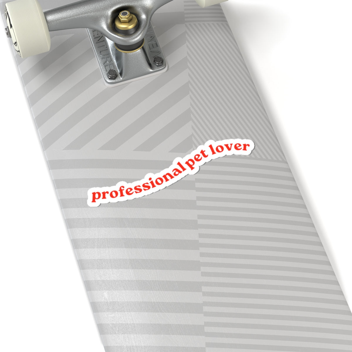 Professional Pet Lover Kiss-Cut Sticker | Red Script Laptop & Phone Decal for Animal Lovers